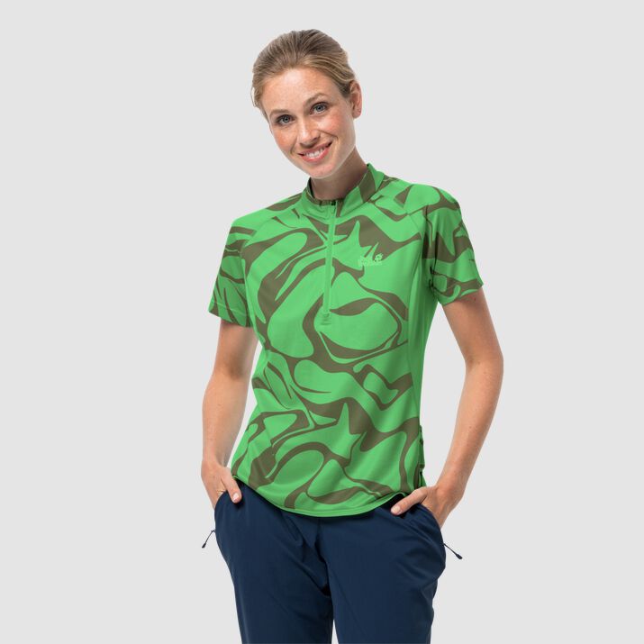 T-shirt Jack Wolfskin Gradient Mujer Verdes Mexico-5689174